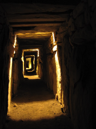 125 - Inside the Knowth Passage Tomb, Ireland