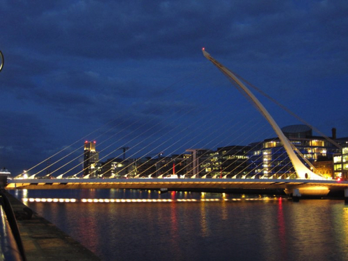 47 - The Harp Bridge at night, Dublin