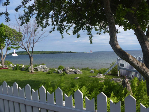 90 - Lakefront garden, Mackinac Island